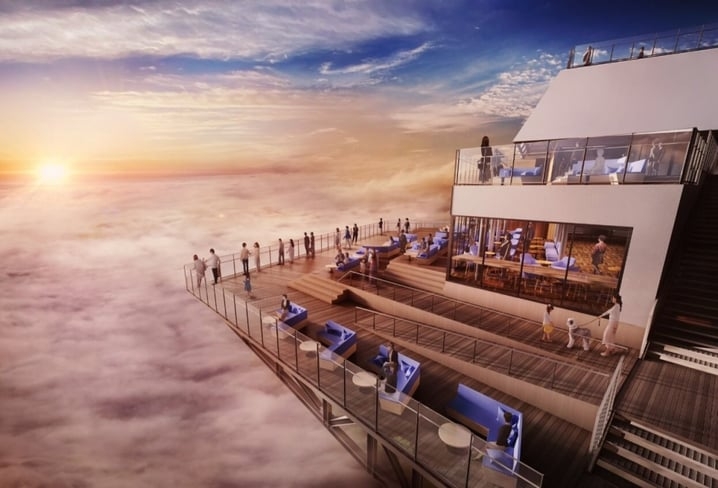 旅客可以由第3層俯視成個雲海美景～