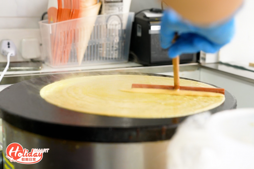 所有可麗餸均用日本麵粉製作的餅皮薄身軟熟，而且蛋香味香濃，加上手打的法國忌廉香滑輕盈。