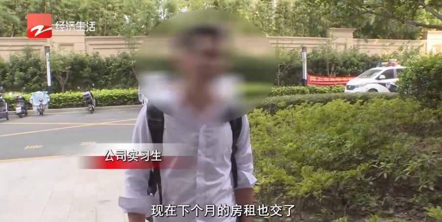 對此男子則指佢為咗工作喺當地租房，已經簽咗一年約，亦已經交埋下個月嘅租金。