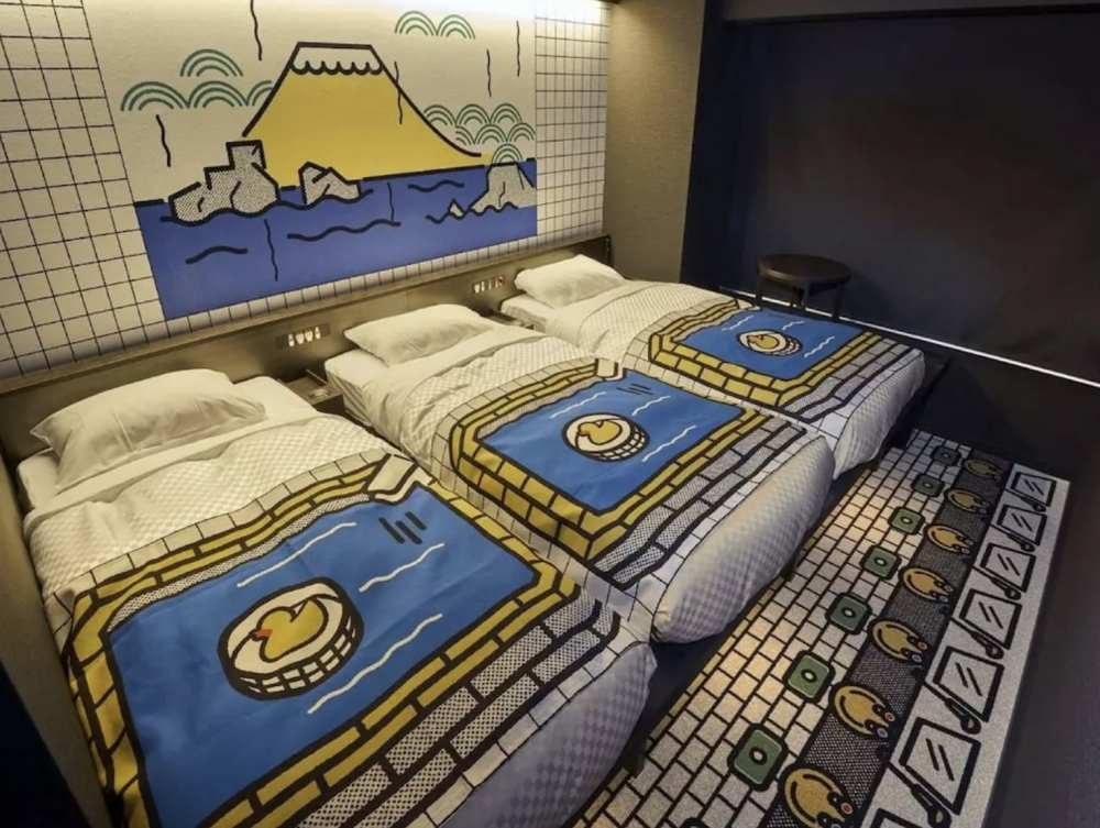 酒店提供雙人房及三人房