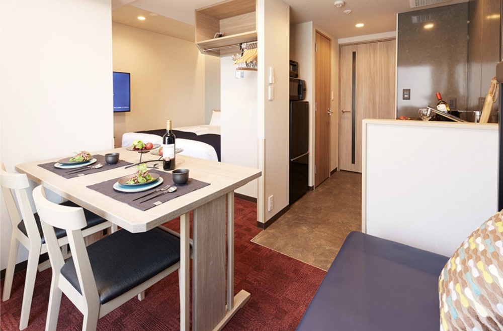 貼近日本家庭房的設計，可同時讓4人入住