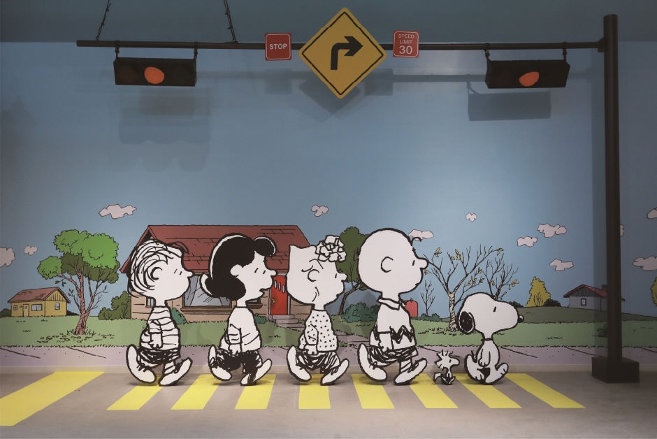 「庭園小屋」以「Peanuts, Nature & Life」為主題，共有5個主題展廳。