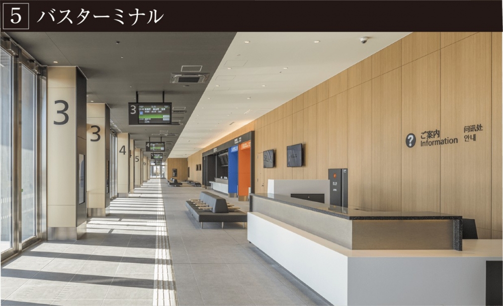 「Haneda Airport Garden」亦設有連接羽田同日本全國觀光景點嘅巴士總站,共有15個巴士站