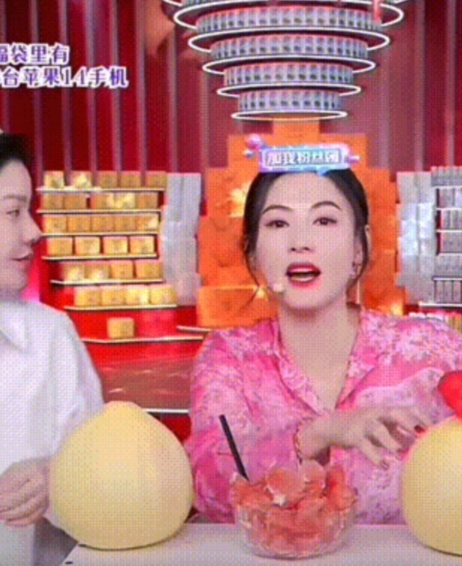 近日，張柏芝仲直播帶貨sell西柚。