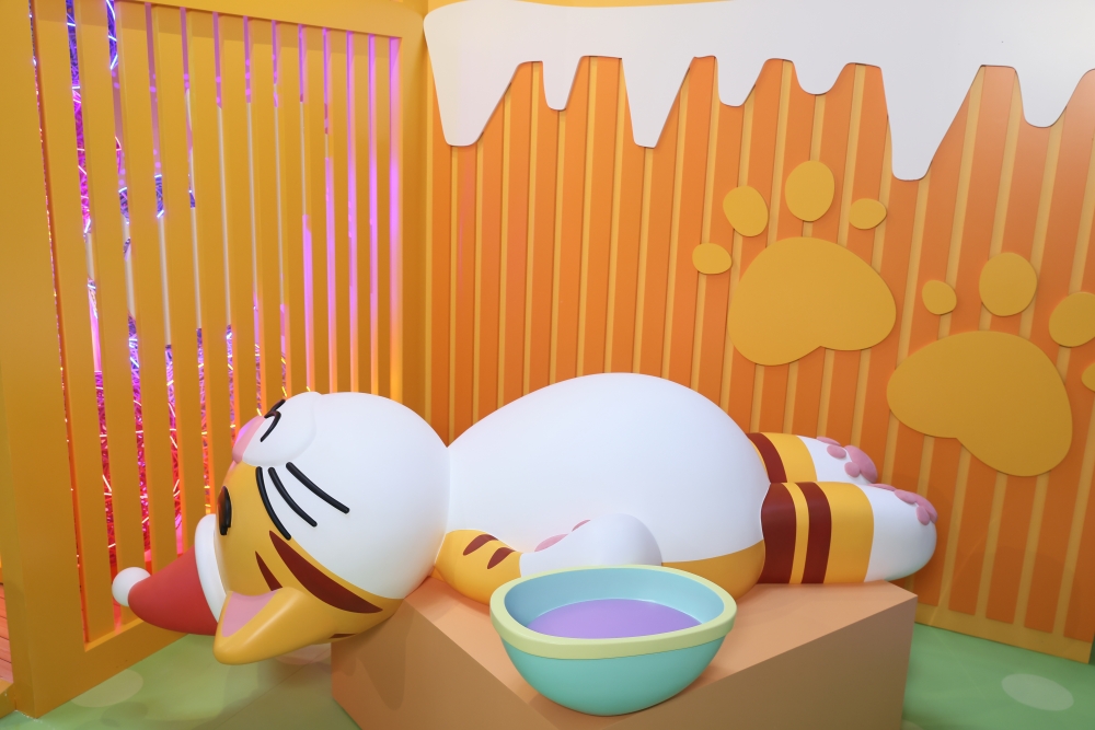 懶呼呼的虎紋貓～