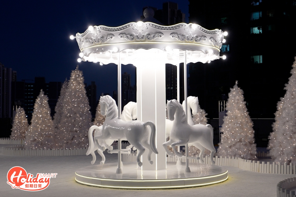 今個聖誕，D2 Place帶來浪漫「幸福の輪」的純白聖誕樂園！