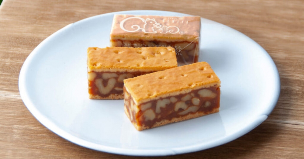 鎌倉人氣伴手禮的「クルミッ子」,是一款焦糖加核桃配搭的甜點