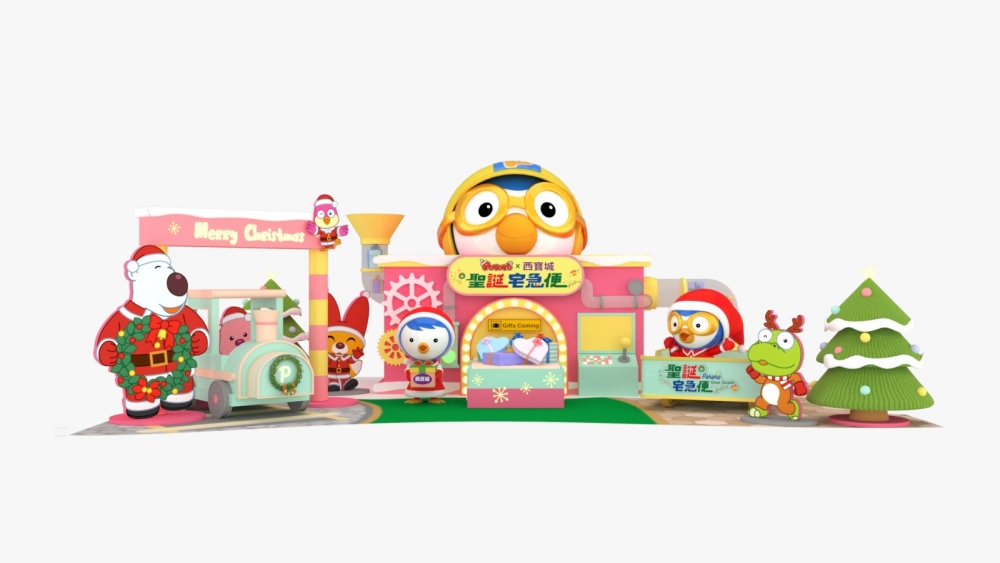 聖誕好去處2022推介：「Pororo & Friends聖誕宅急便」主題裝置 