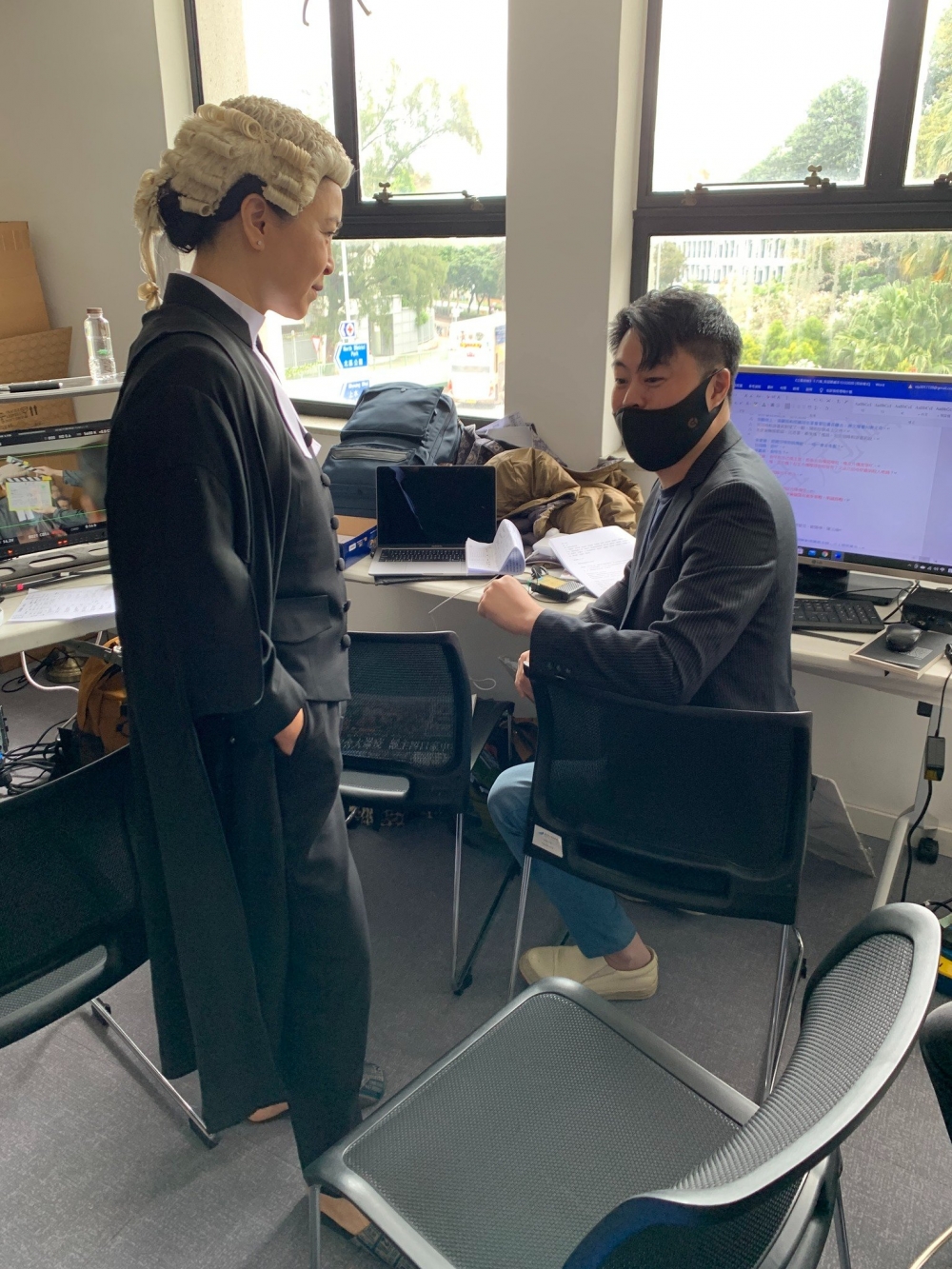 《正義迴廊》監製翁子光喺Facebook發千字文，回憶當初開拍電影嘅艱難。