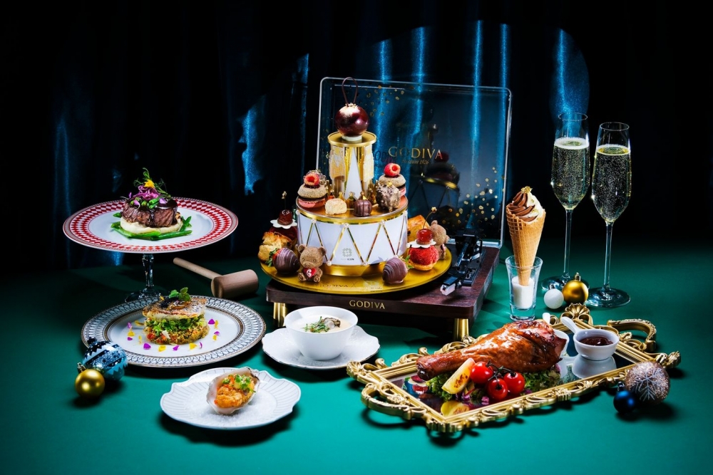 聖誕下午茶2022推介：「GREEN x GODIVA 華麗三重奏」下午茶
