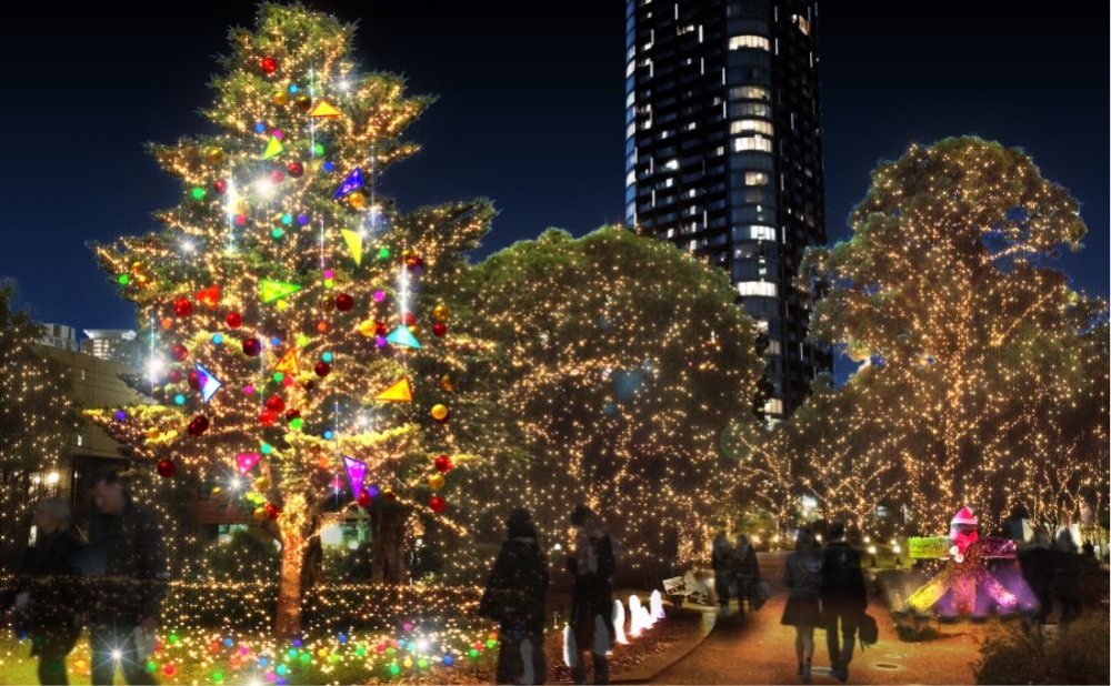 色彩繽紛的派對主題聖誕樹「PARTY POPPER TREE」！