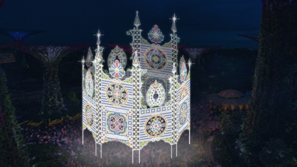 21米高Spalliera意大利光影裝置！