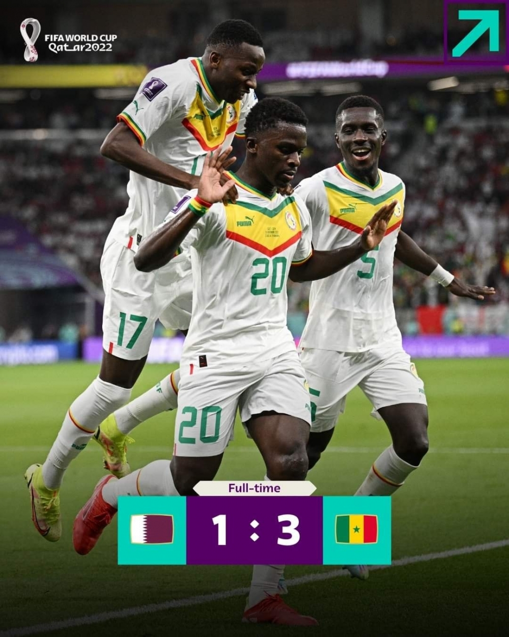 卡塔爾二戰對塞爾維亞輸1:3，確定無緣出線。