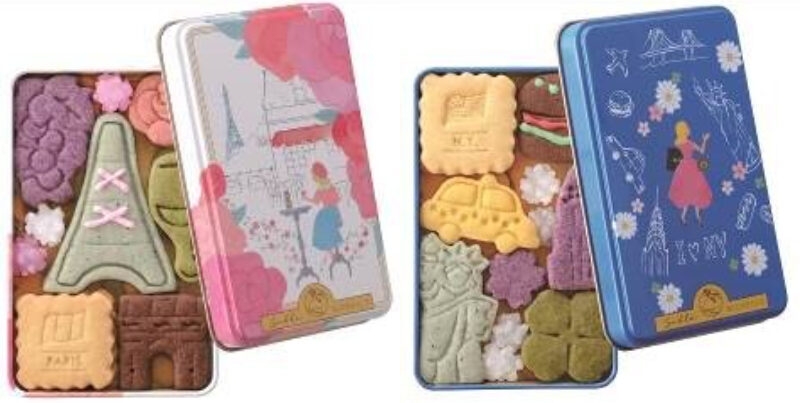 集結了埃菲爾鐵塔、凱旋門、酒杯等的浪漫「巴黎」套裝,以及包含自由女神像、克萊斯勒大廈、漢堡包等有個性的「紐約」套裝