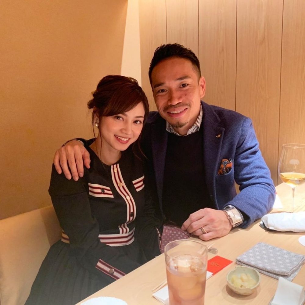 長友佑都與妻子平愛梨~