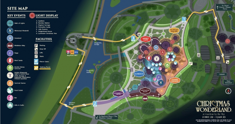 「聖誕仙境」主要分為六大區域～