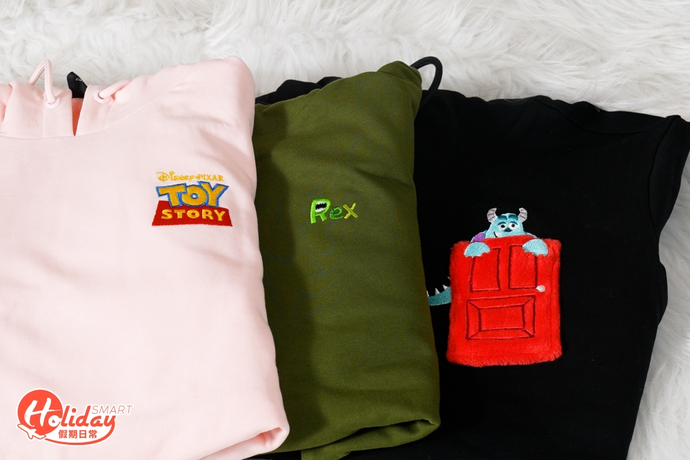 記者推介的連帽衛衣同樣可愛度滿分，帶有經典的《反斗奇兵》標誌之外，也印上不同角色圖案！