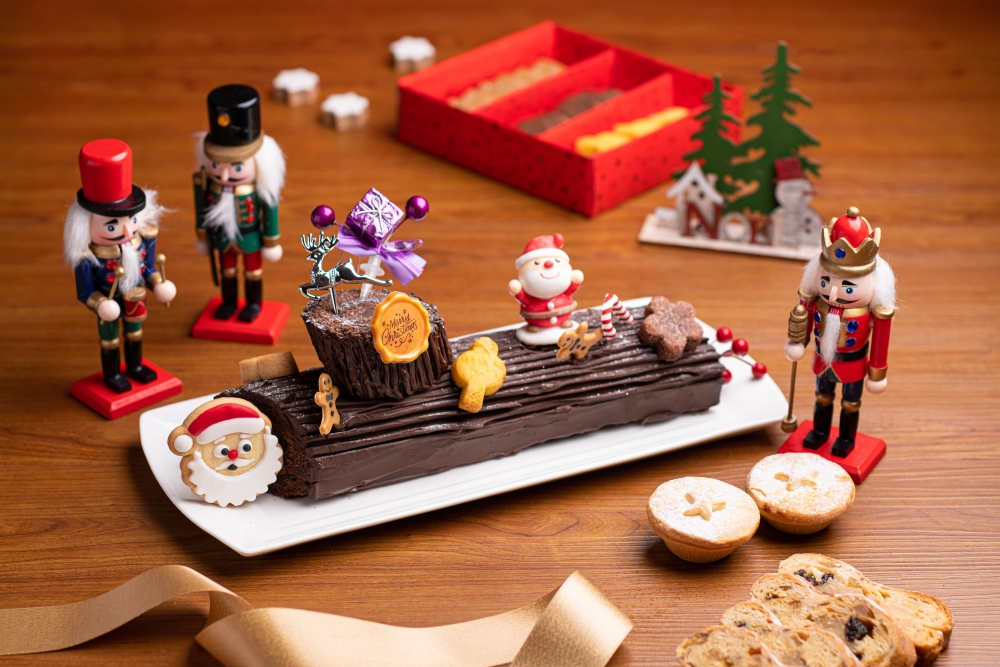 打卡一流的朱古力樹頭蛋糕～