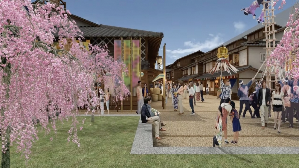 「千客萬來」亦還原咗日本古代嘅建築特色