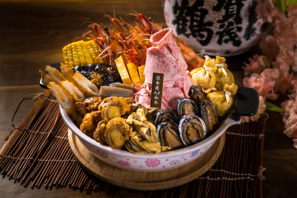 A5宮崎和牛壽喜盆菜。