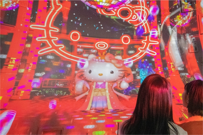 在龍宮城和乙姬Hello Kitty一齊玩！