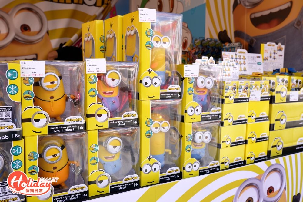 玩具區當中有$100就能入手2款Mario桌上遊戲,也有大人小朋友最愛的Minions,以及大受歡迎的Marvel和迪士尼系列的手辦公仔。