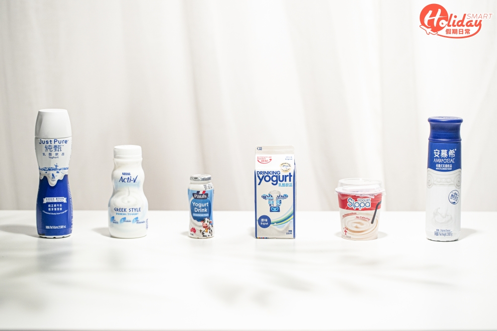 6款原味乳酪飲品糖分含量比較