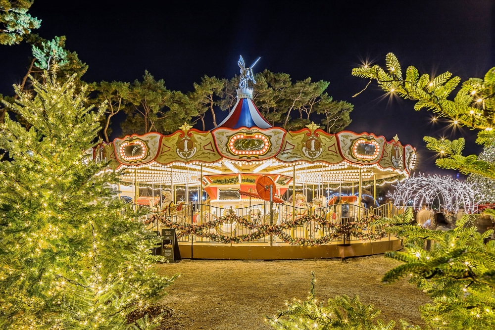 璀璨閃亮的復古旋轉木馬！