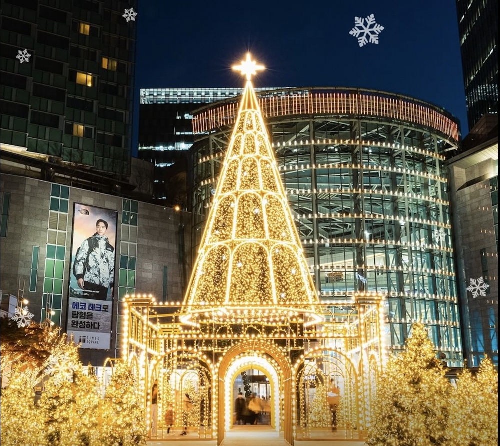 首爾聖誕打卡熱點2022：TIMES SQUARE 時代廣場