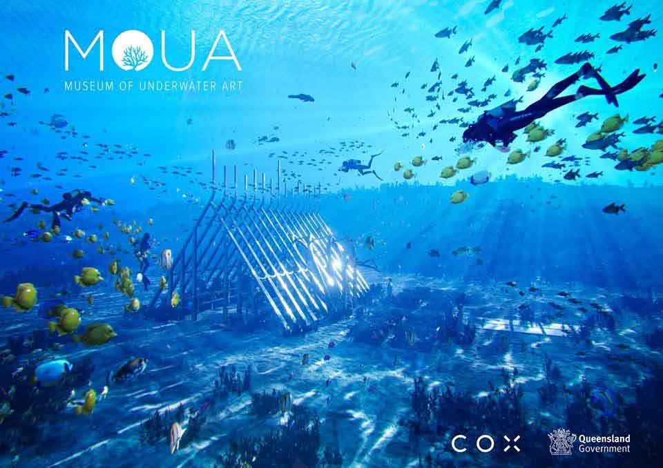 南半球唯一的海底藝術博物館MOUA（Museum of Underwater Art）