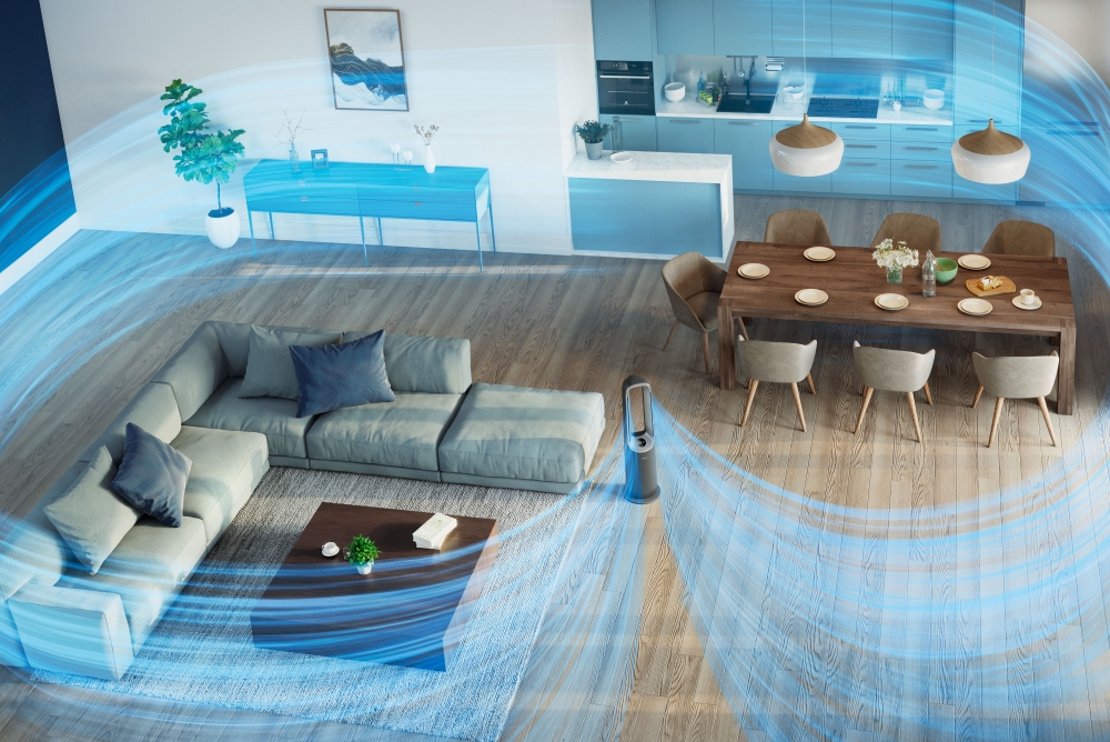 可以徹底淨化高達34平方米 (即372尺) 嘅空間*(3)，Party多人聚集時開着就最Fit！