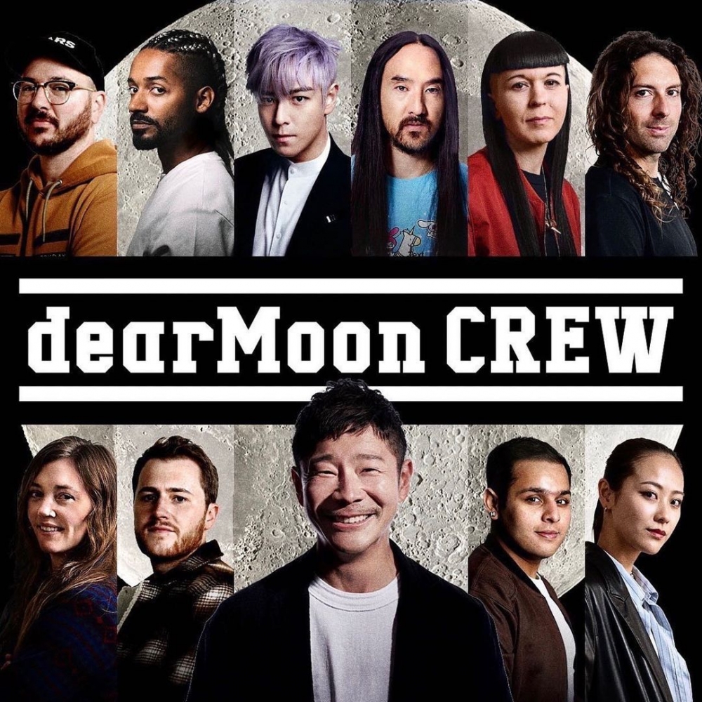 「dearMoon」項目共邀請八位藝術家一起展開太空旅行~