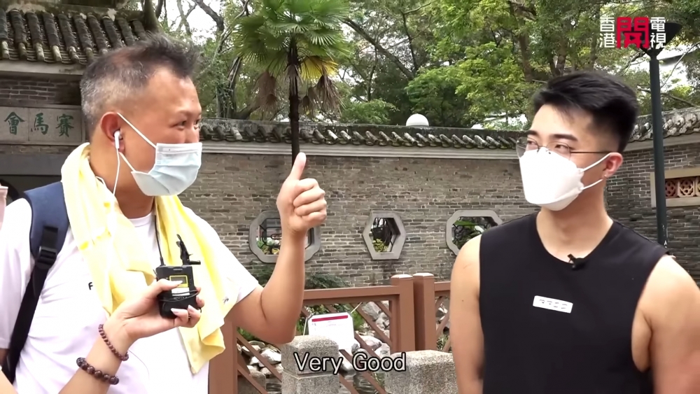 這位街坊表示支持，認為打扮「無問題」。