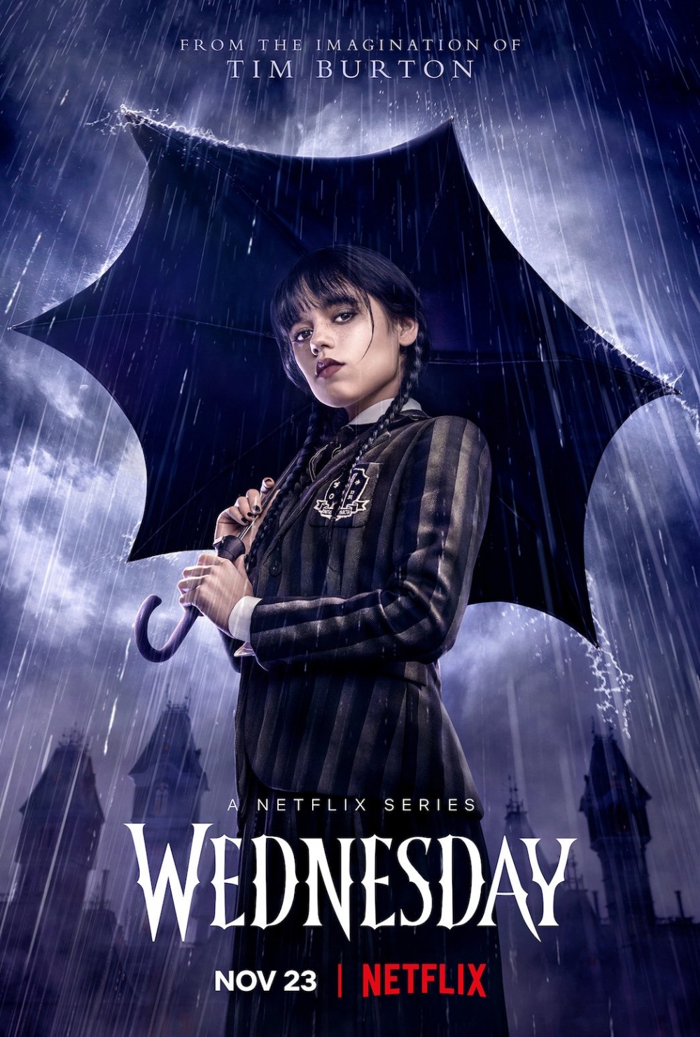 《The Addams Family》外傳《Wednesday》成為2022年尾最受歡迎的影集之一!