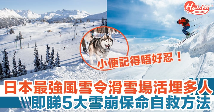 日本最強風雪令滑雪場活埋多人，即睇5大雪崩保命自救方法