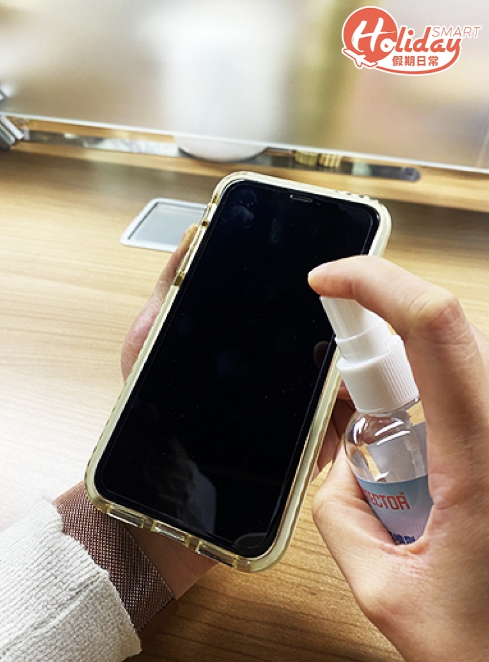 6. 切勿直接噴灑清潔劑