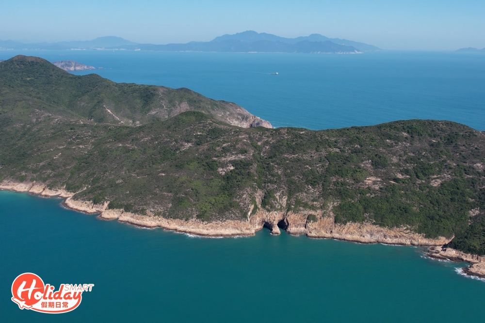 浪茄灣全貌、罾棚角頂、飯甑洲、萬宜水庫等通通一覽無遺，短短的路程但景觀滿分！
