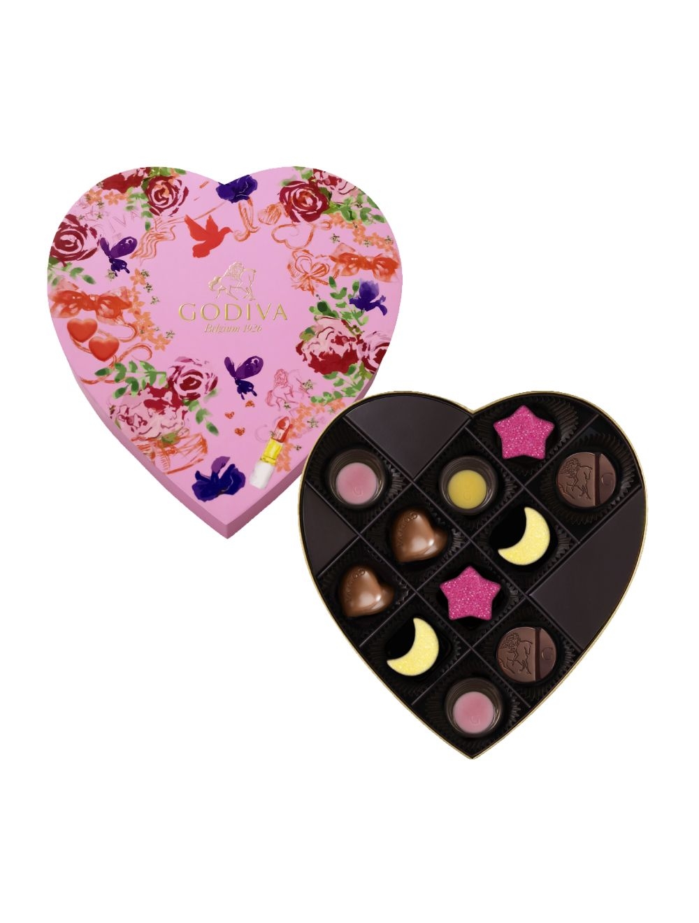 戀人絮語巧克力心形禮盒（11粒裝）。