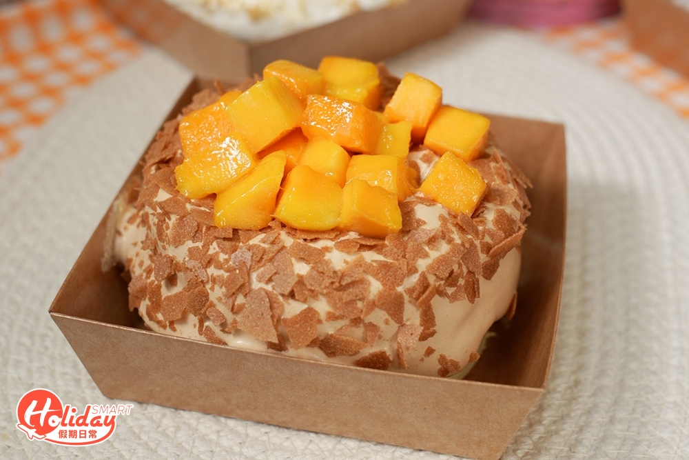 另外伯爵茶芒果款式，伯爵茶清香帶甘甜，店家推介可另配上芒果，清新果甜的味道令口感層次更豐富！