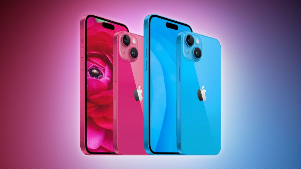 iPhone 15基本款傳會採用桃紅和淺藍兩種配色~
