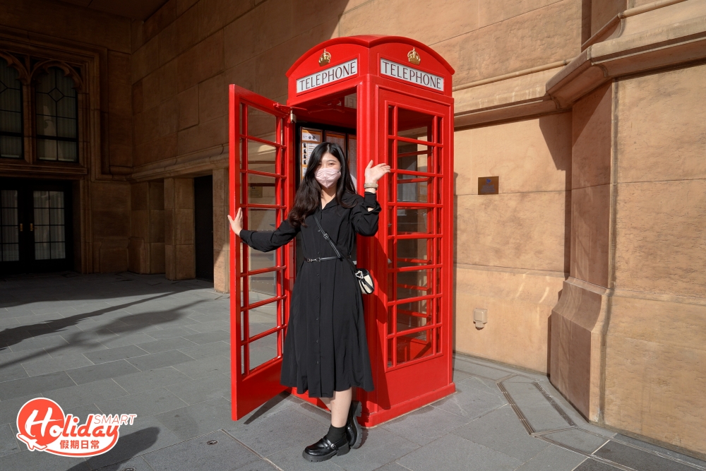 另外花園外面也有標誌性的英式電話亭，大家不要錯過影靚相！