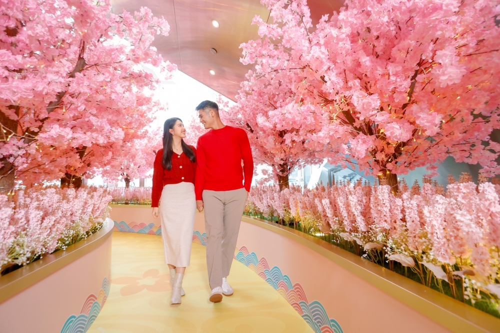 浪漫櫻花鳥居長廊！