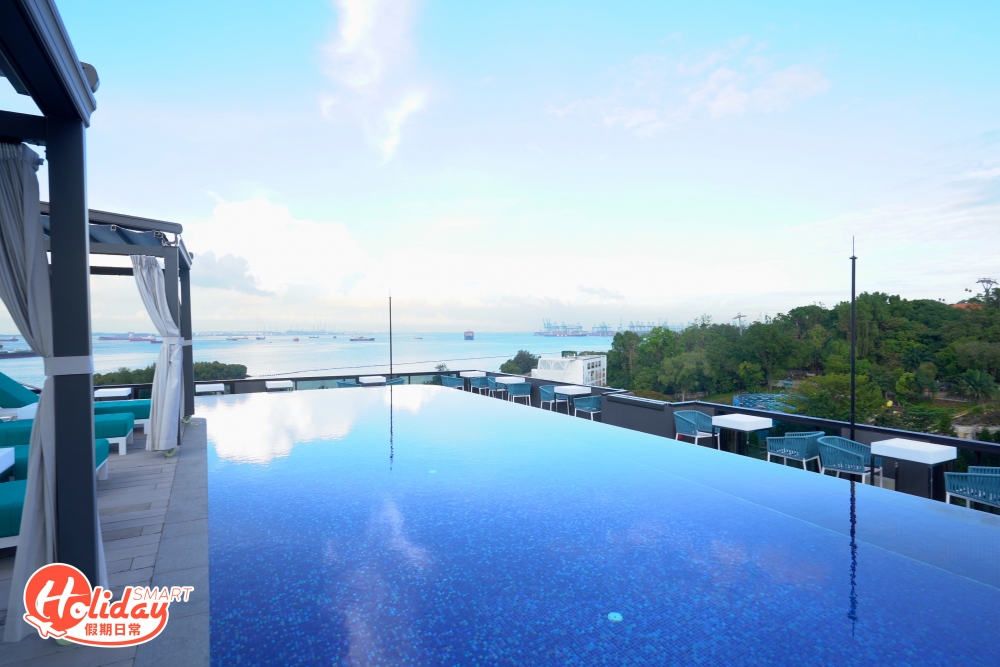 想享用酒店獨家泳池的話，就要上到頂層的Sky Pool，可以飽覽日落及欣賞到每晚的煙花Show，不定時更會舉行池畔派對，如果喜歡派對的人士，酒店更提供免費的興趣班，例如有畫畫和插花等，亦可參加早上的瑜伽班，面向大海舒展身心。