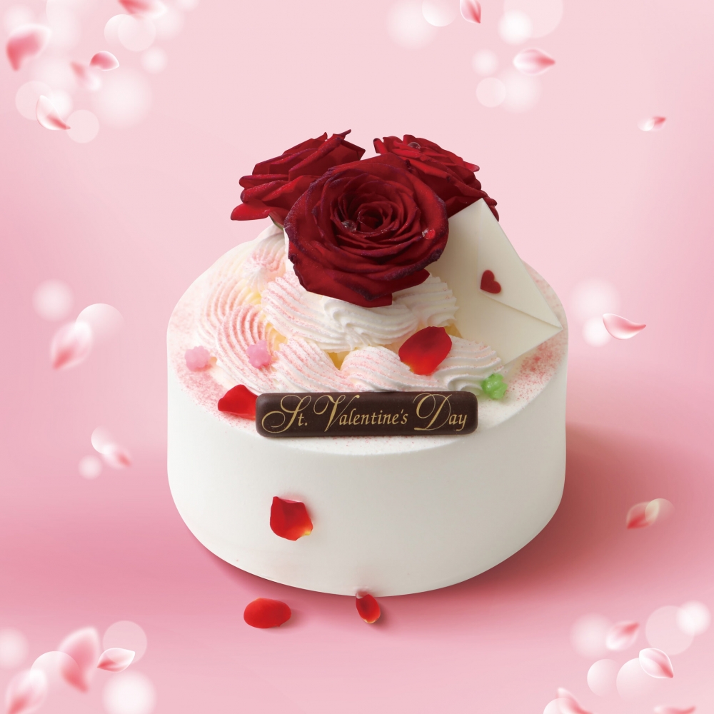 紅玫瑰士多啤梨雙重芝士蛋糕。