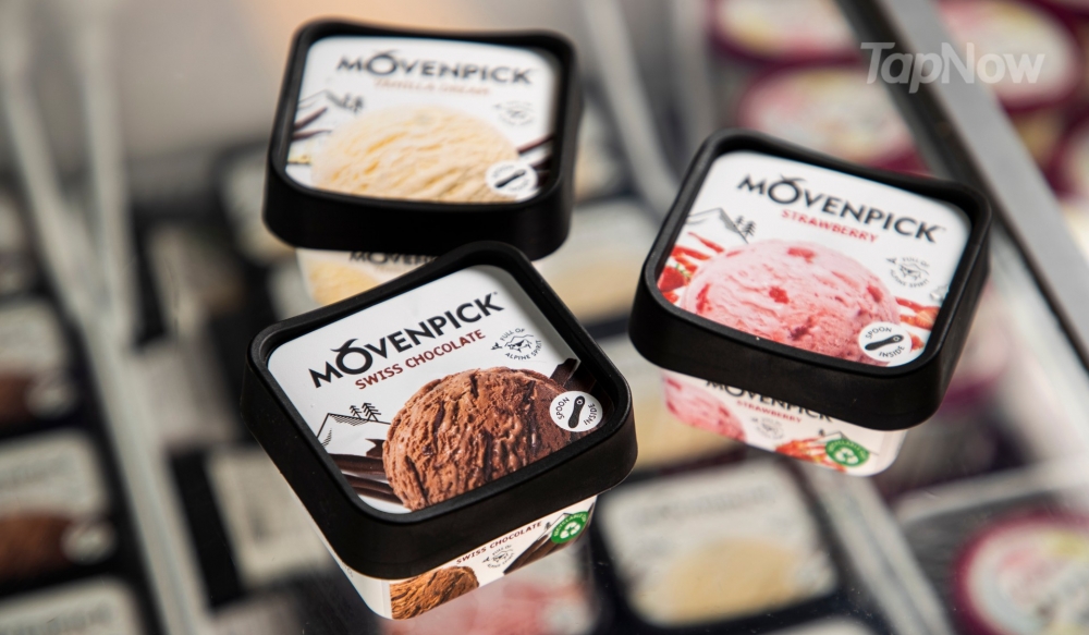 自助餐點少得了甜品，Mövenpick雪糕任食！