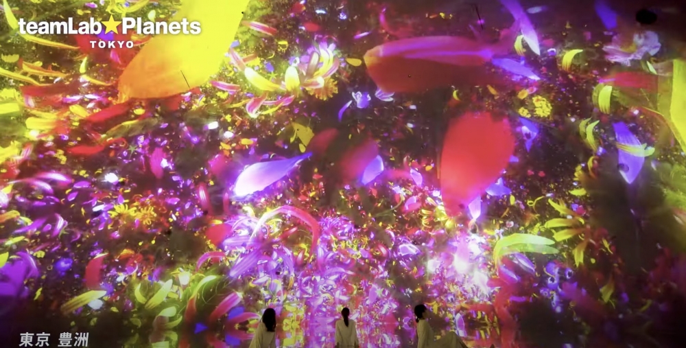 作品 「漂浮於落花世界」