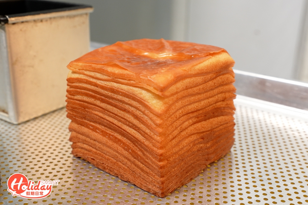 近日網上爆紅的千層生吐司，可以逐層撕開來吃，口感綿密！