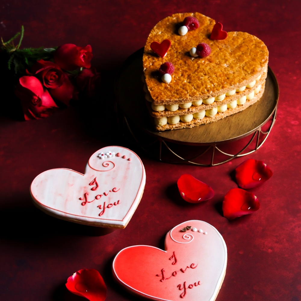 心心相印 – 拿破崙蛋糕。