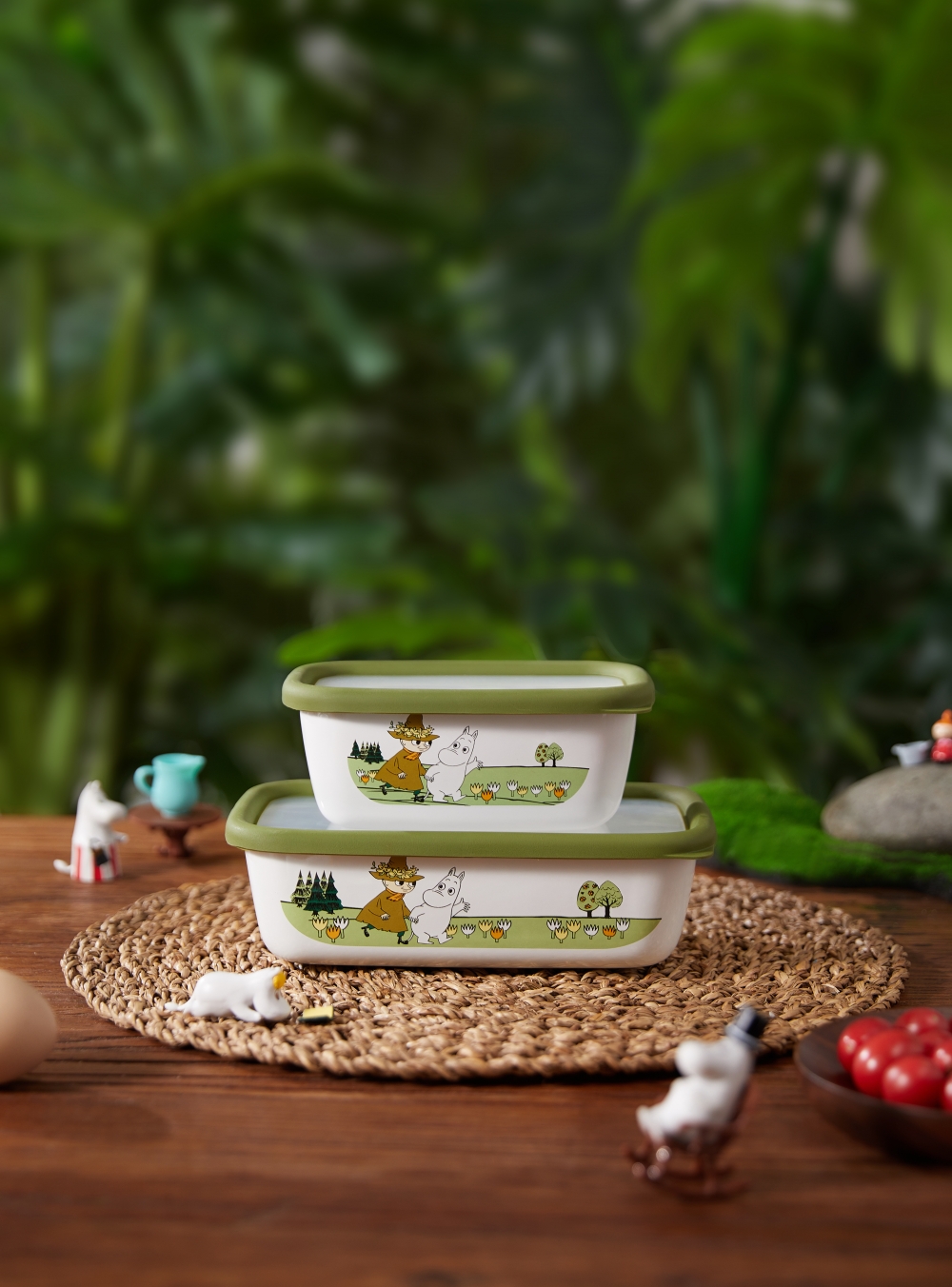 日本富士琺瑯Fujihoro姆明綠野仙蹤系列家具。