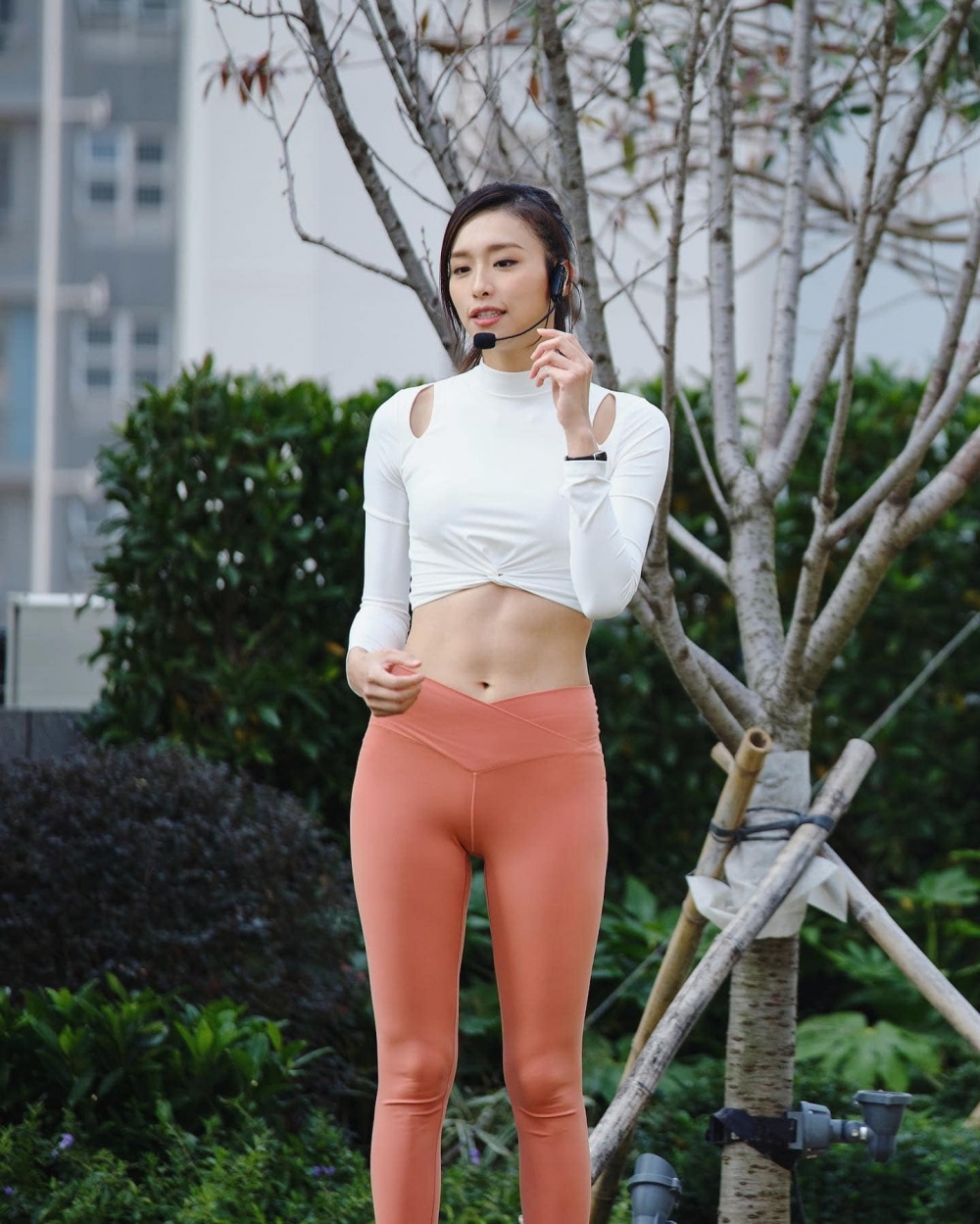 曾淑雅近日開普拉提班。